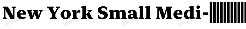 New York Small Medi字体转换